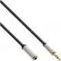 Cabo de áudio InLine fino 3,5 mm ficha / conector fêmea estéreo 3 m