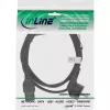 Cabo de alimentação InLine, CEE7/7 angular para C15 reto, 3 x 1 mm², preto, 5 m