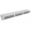 Patch panel Intellinet, Cat6a, FTP, 24 portas, 1U, blindado, réguas LSA 90° Top-Entry, cinzento