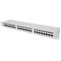 Patch panel Intellinet, Cat6a, FTP, 24 portas, 1U, blindado, réguas LSA 90° Top-Entry, cinzento
