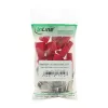Ficha de crimpagem InLine RJ45 8P8C blindada com guia de inserção e proteção anti-dobra, vermelho
