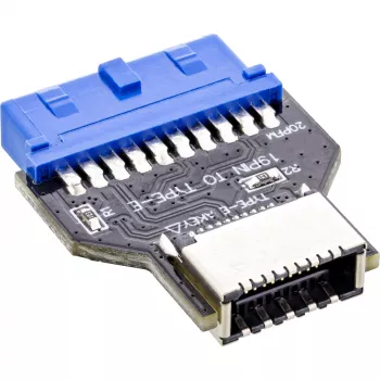 Adaptador interno InLine USB 3.0 placa-mãe para USB 3.2 Type-E Key-A