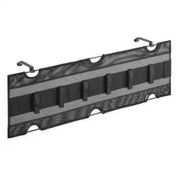 Rede de arrumação InLine para montagem sob a secretária com fitas de velcro, preto, largura máxima do dispositivo 30 cm, 310×910×15 mm