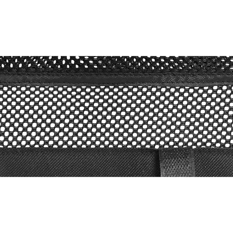 Rede de arrumação InLine para montagem sob a secretária com fitas de velcro, preto, largura máxima do dispositivo 30 cm, 310×910×15 mm
