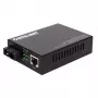 Conversor de mídia Intellinet Gigabit Ethernet 10/100/1000Base-T para 1000Base-SX (SC) multimodo, 550 m (1.800 ft.), autonegociação
