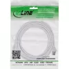 Cabo de rede InLine fino, U/FTP, Cat.8.1, TPE sem halogéneos, branco 3m