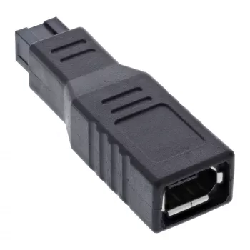 Adaptador FireWire 400 / 800 1394b InLine 6 para 9 pinos fêmea / macho