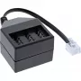 Cabo adaptador TAE alemão InLine RJ11 6P4C macho para TAE NFN fêmea 69942A