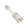 Desenrolador de fio Twist-Stop InLine para auscultador transparente + cabo