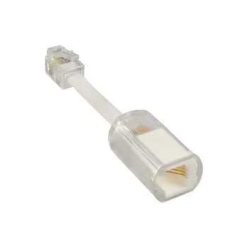 Desenrolador de fio Twist-Stop InLine para auscultador transparente + cabo