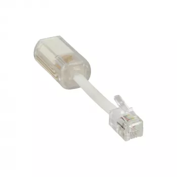 Desenrolador de fio Twist-Stop InLine para auscultador transparente + cabo