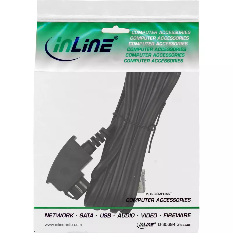 Cabo TAE-N InLine, TAE-N / RJ11 6P4C, 6m
