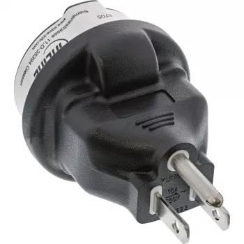 Adaptador de viagem InLine 16705 EUA ficha US para conector fêmea Type-F