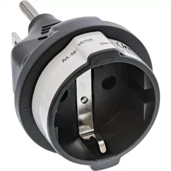 Adaptador de viagem InLine 16705 EUA ficha US para conector fêmea Type-F