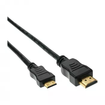 Cabo InLine HDMI Mini, High Speed HDMI, AM/CM, banhado a ouro, 2 m