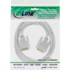 Cabo InLine DVI-D 24+1 macho/macho DVI Dual Link branco/dourado 2 m