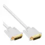 Cabo InLine DVI-D 24+1 macho/macho DVI Dual Link branco/dourado 2 m