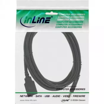 InLine USB 3.2 Gen.1 Cabo de extensão, USB-A macho / fêmea, preto, 2,5 m (35625)