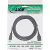 Cabo InLine USB 3.2 Gen.1 Type-A macho / Type-A fêmea, preto, 0,5 m
