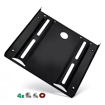 Suporte de montagem InLine para HDD/SSD, 2,5 polegadas para 3,5 polegadas, com parafusos, preto