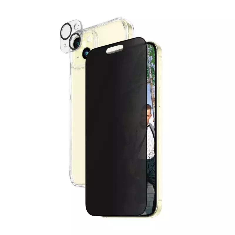 PanzerGlass Privacy pack 3 em 1 iPhone 15 Plus vidro temperado