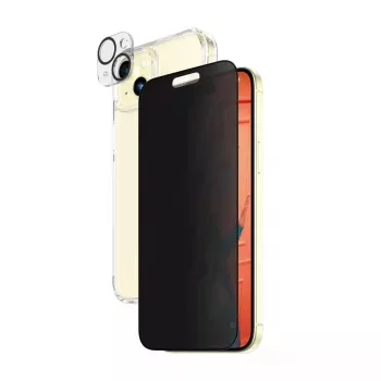 PanzerGlass Privacy pack 3 em 1 iPhone 15 Plus vidro temperado