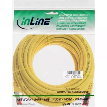 Cabo de rede InLine S/FTP PiMF Cat.6 250MHz PVC cobre amarelo 40 m