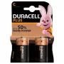 Pilha descartável Duracell Plus C alcalina