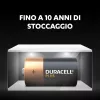 Pilha descartável Duracell Plus C alcalina