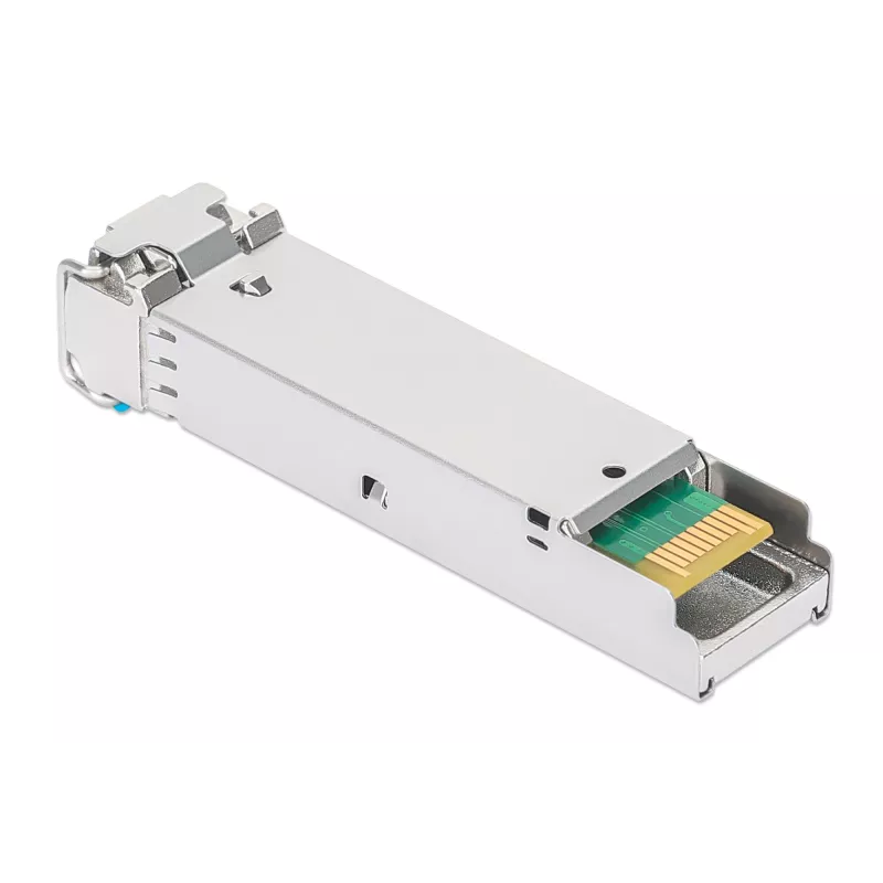 Intellinet 508735 módulo transcetor SFP Gigabit de fibra ótica 1000Base-LX, LC Duplex Single-Mode, 10 km, 1310 nm, compatível com HPE J4859A