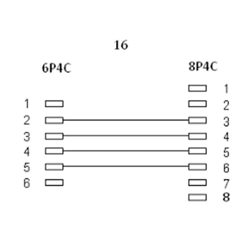 Cabo modular InLine RJ45 8P4C / RJ11 6P4C ficha/ficha 10 m
