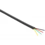 Cabo modular InLine cabo plano de 4 fios preto rolo de 100 m