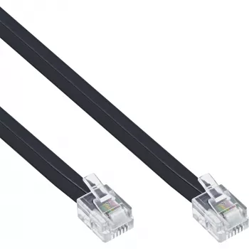Cabo modular InLine RJ12 macho / macho 6P6C 15m
