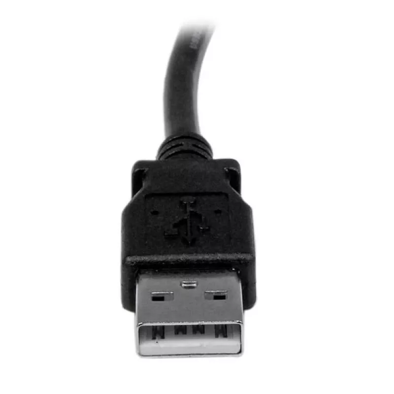 StarTech.com cabo USB 2.0 A para B angular à esquerda de 3 m – M/M, 3 m, USB A, USB B, USB 2.0, 0,48 Gbit/s