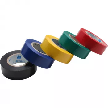 Fita isoladora InLine pack de 5 18 mm x 9 m várias cores