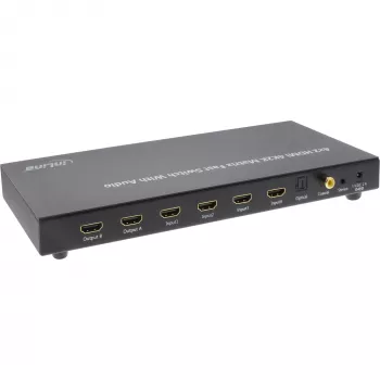 Switch matriz HDMI InLine, 4K2K, 4 entradas para 2 saídas