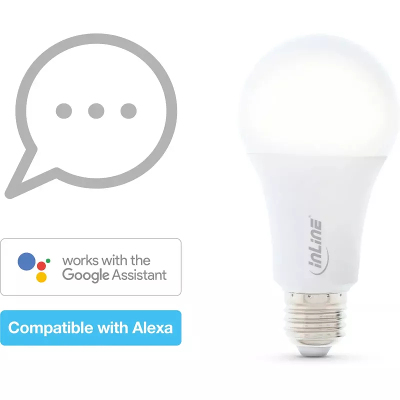 Lâmpada LED InLine SmartHome RGB E27, 900LM