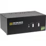 Comutador KVM de secretária InLine, 2 portas, monitor duplo DisplayPort 1.2, 4K, USB 2.0