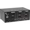 Comutador KVM de secretária InLine, 2 portas, monitor duplo DisplayPort 1.2, 4K, USB 2.0