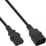 InLine pack de 35 cabo de alimentação, IEC-C13 de 3 pólos para IEC-C14, preto, 1,8 m