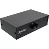 Comutador AV manual InLine 2 portas 3x Cinch IN/OUT Composite preto