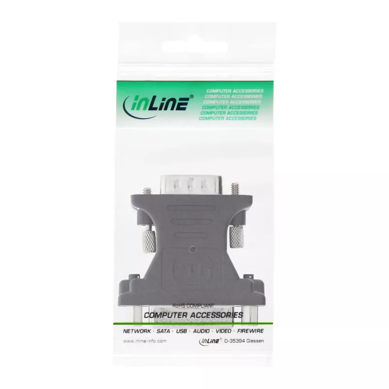 Adaptador DVI-A InLine DVI 24+5 fêmea / HD15 macho