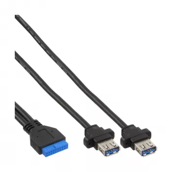 Placa Mini-PCIe InLine 2x USB 3.0