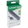 Hub USB 2.0 4 portas InLine, ficha USB-A para 4x conector fêmea USB-A, cabo 15cm