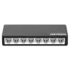 Switch Fast Ethernet 8 portas Intellinet tamanho de secretária, plástico, IEEE 802.3az (Energy Efficient Ethernet), preto