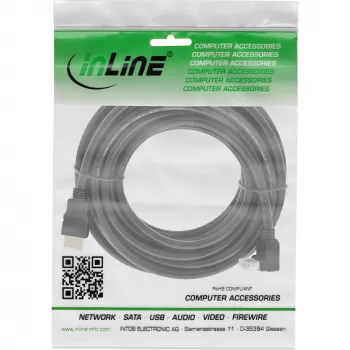 Cabo HDMI InLine 17015V 15m angular High Speed com Ethernet