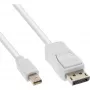 Cabo Mini DisplayPort para DisplayPort InLine branco 1 m