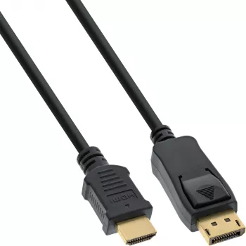 Cabo conversor DisplayPort para HDMI InLine, preto, 5m