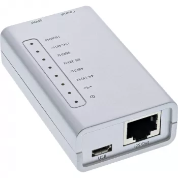 Adaptador de áudio HD USB InLine 33053I conversor digital Coax/Toslink/I2S 24 Bit 192kHz
