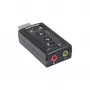 Placa de som USB InLine 33051C com som surround 7.1 virtual